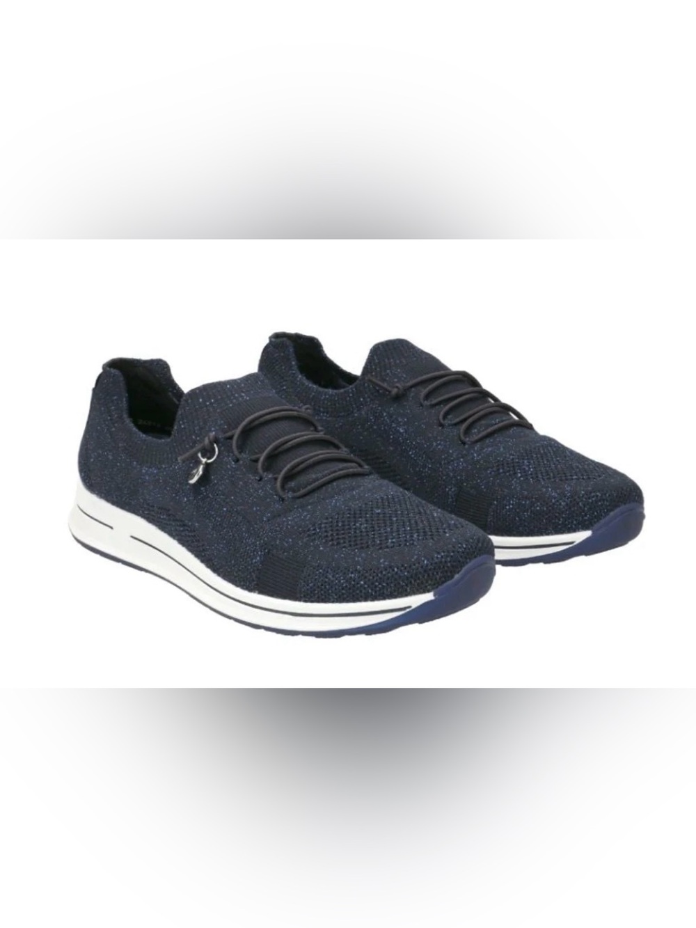 Ara Osaka Pedaq Viva Comfort Knit Slip-On Womens Sneakers - Black